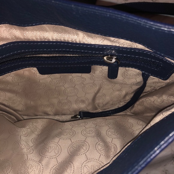 Michael Kors Dark Blue Leather Crossbody - Picture 2 of 2